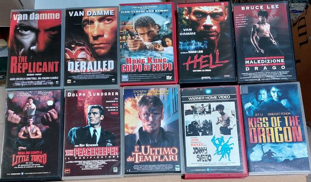Vhs film azione, thriller, poliziesco 