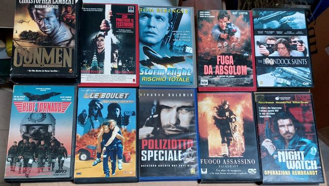 Vhs film azione, thriller, poliziesco 
