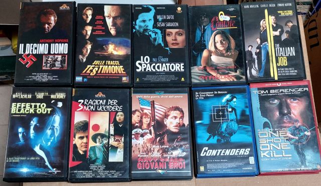 Vhs film azione, thriller, poliziesco 