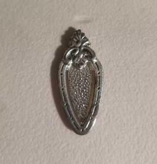 Antico Segnalibro vintage argento Intagliato