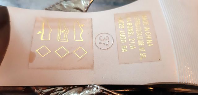 Sandali SANDY dorati n.37 tacco 6