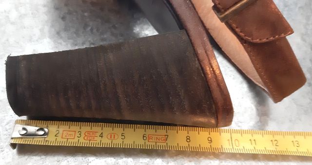 Sandali tacco 9 Julie Dee n.36 vera pelle