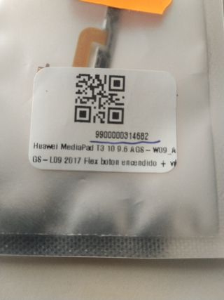 Flex botón Huawei mediapad T3 10 9.6 Ags