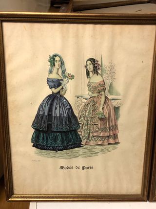 Quadretti con stampe originali madmuaselle