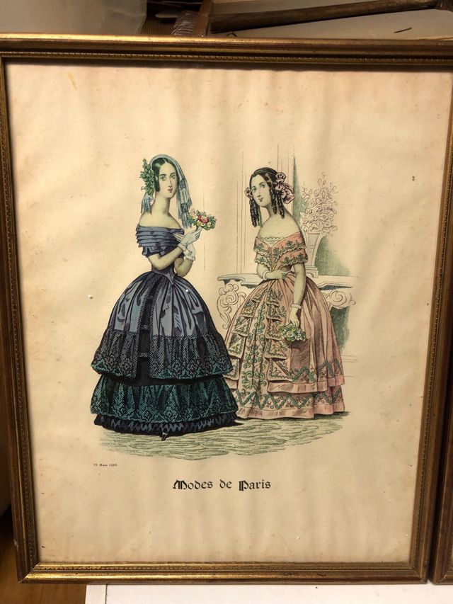 Quadretti con stampe originali madmuaselle