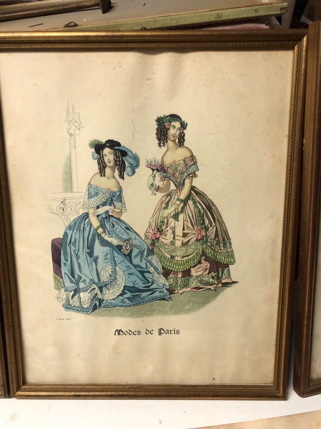 Quadretti con stampe originali madmuaselle