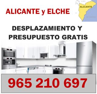 Reparación electrodomésticos Alicante y Elche