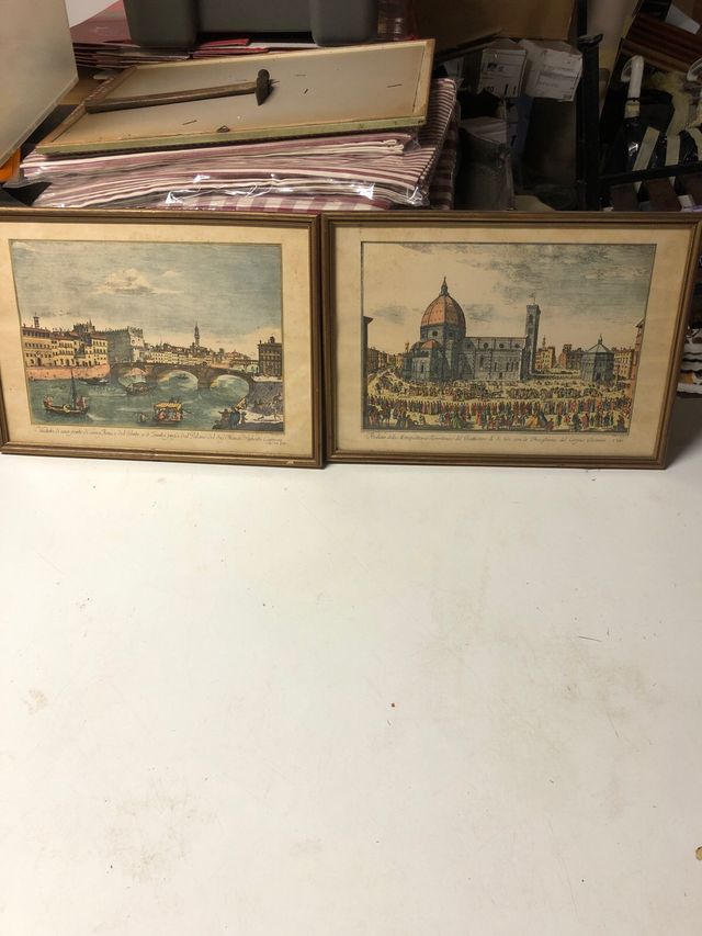 Quadri di firenze ad acquerello