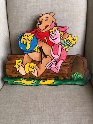 Orologio fatto a mano da parete Winnie the Pooh