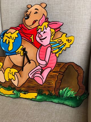 Orologio fatto a mano da parete Winnie the Pooh