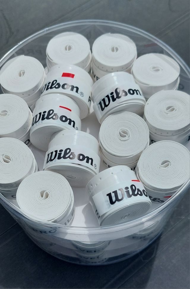 Overgrips blancos perforados