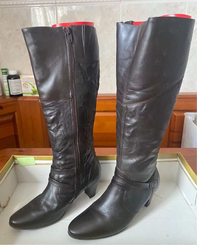 Botas piel vintage