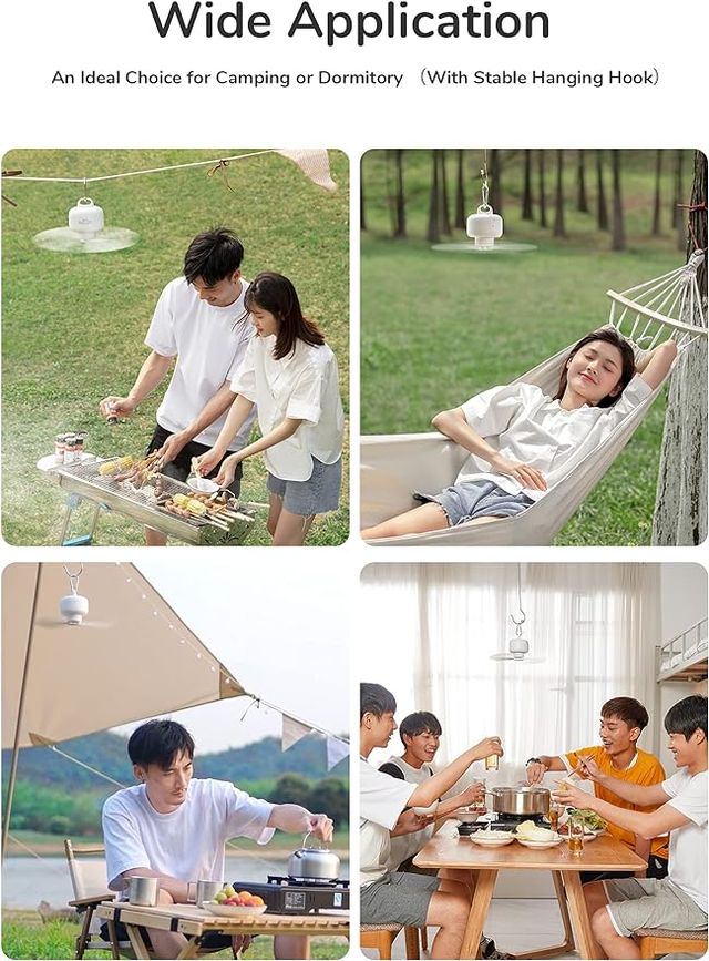 Ventilador de camping a bateria