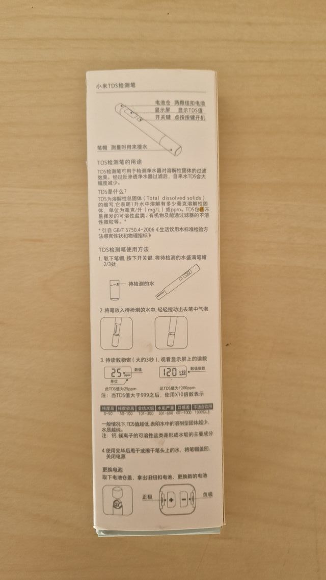 Medidor de calidad de agua DTS Xiaomi