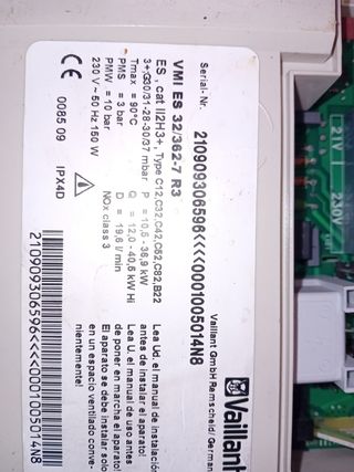 Recambio caldera Vaillant