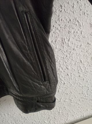 Chaqueta de piel vintage talla L