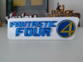Fantastic Four 3D Logo los 4 fantasticos