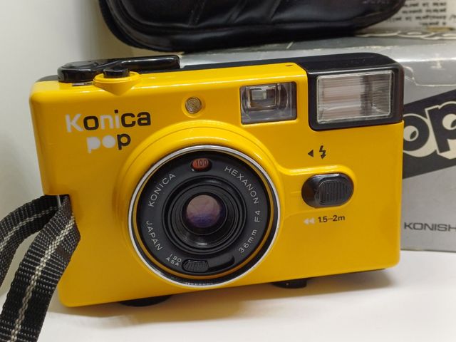 Konica pop macchina fotografica fotocamera vintage