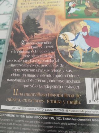 La princesa Cisne VHS, 1999 Disney