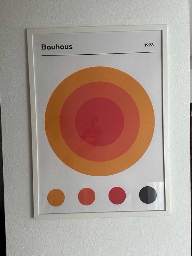 Lamina Bauhaus enmarcada