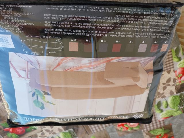 Funda de sofá chaiselongue