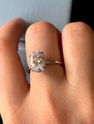 1 Anillo Plata 925. Corte diamante
