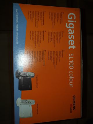 Telefono inalambrico fijo. Siemens pantalla color.