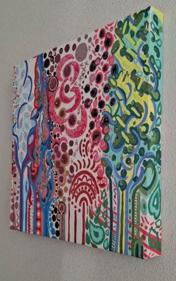 Quadro: la porta della felicità 40x40