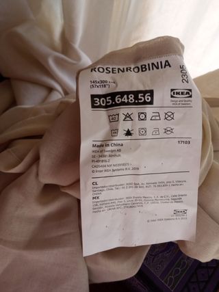 Cortinas Ikea , modelo ROSENROBINIA