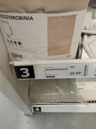 Cortinas Ikea , modelo ROSENROBINIA
