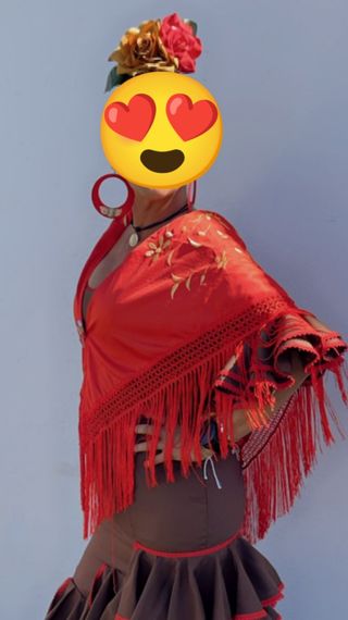 Vestido flamenca, sevillana, rociera