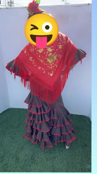 Vestido flamenca, sevillana, rociera