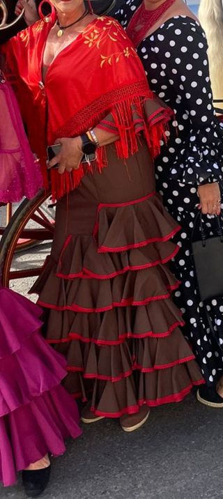 Vestido flamenca, sevillana, rociera