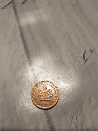 Moneta 1 pfennig 1979