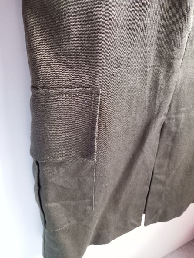 Gonna midi verde militare