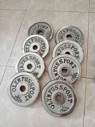 Discos pesas cromados