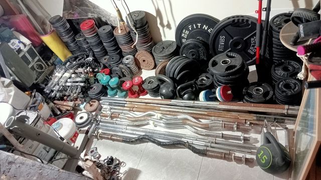 Discos pesas cromados