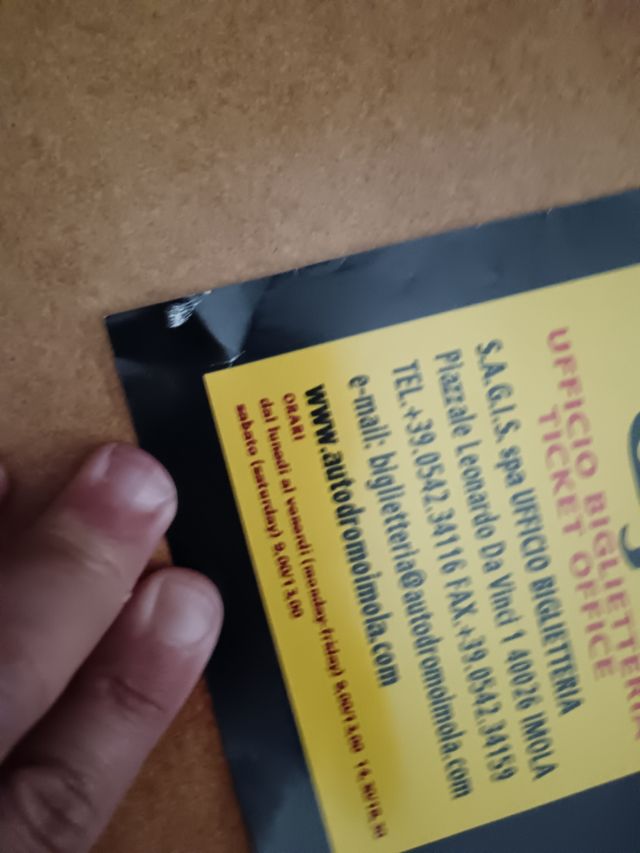 Locandina POSTER 22 GRAND PRIX OF SAN MARINO APRIL