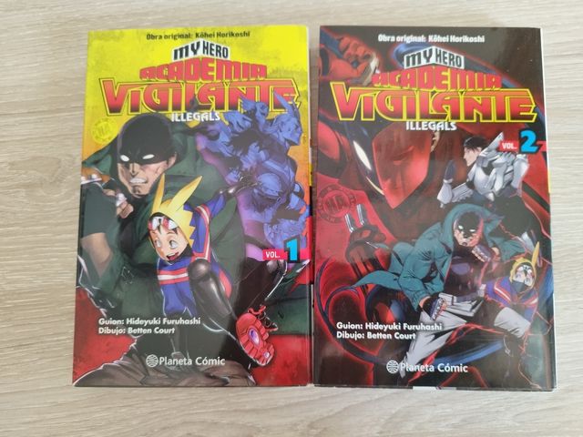 My Hero Academia Vigilante Illegals tomos 1 y 2