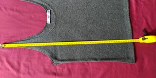 Camiseta tirantes, punto elástico, gris. Nueva. S.