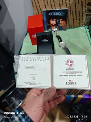 Reloj suizo tissot automático Cosc certificado,