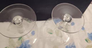 2 Bicchieri Coppe Champagne Anni 40 Con Disegno V