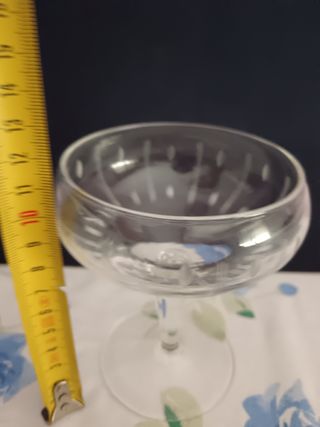 2 Bicchieri Coppe Champagne Anni 40 Con Disegno V