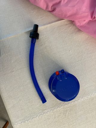 Cama hinchable y saco de dormir niños de viaje