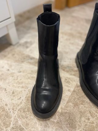 Botin negro caña fina 