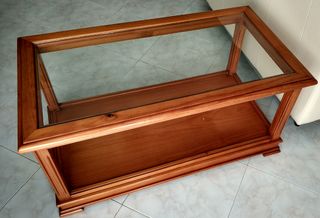 Mesa de centro con cristal