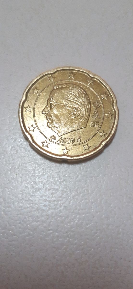 Moneda 20 centimos de colección con error