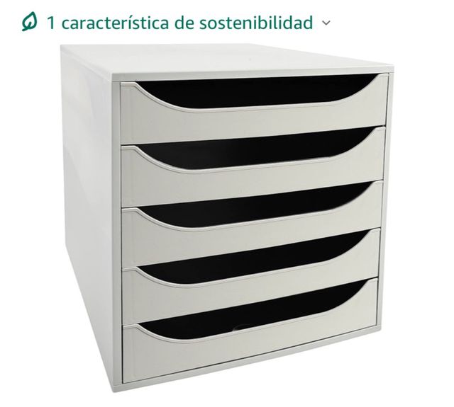 Cajón para documentos folios 5 baldas