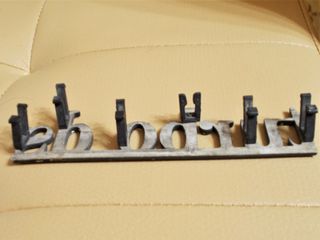 Logo Turbodiesel anteriore per Lancia Prisma