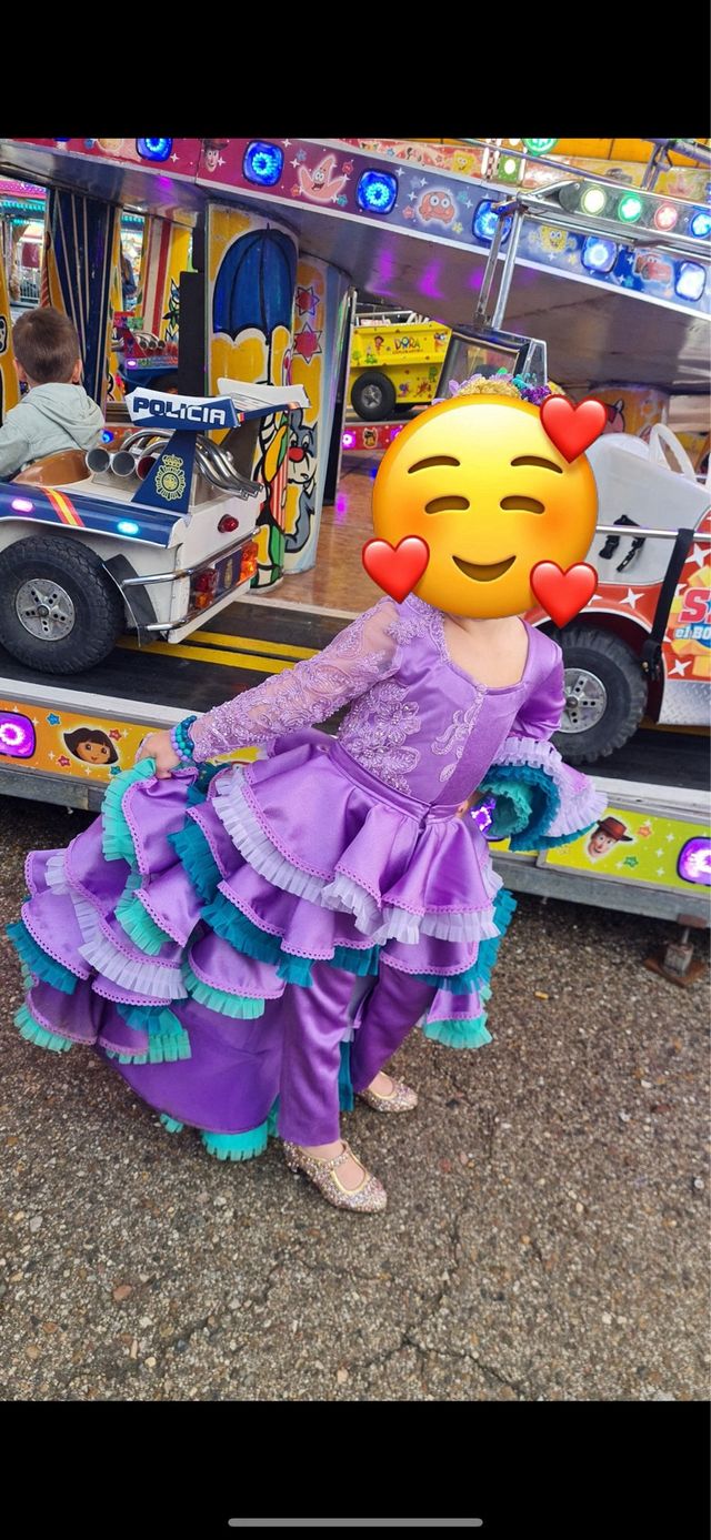 Traje de flamenca niña